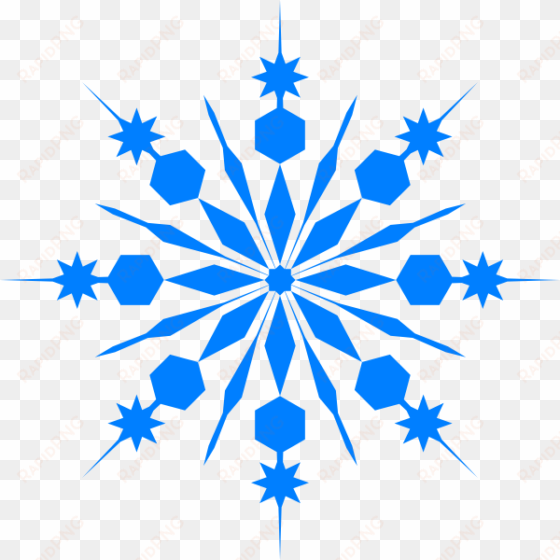 snowflake clip art at clker - blue snowflake clipart