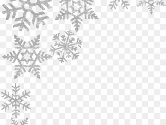 snowflake clipart picture frame - snowflake border png transparent