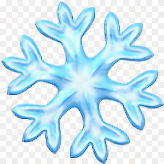 Snowflake Emoji Ios transparent png image