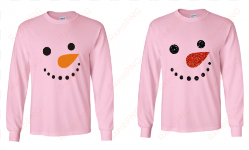 snowman face long sleeved t shirt - alpha sigma tau patch seal long sleeve t-shirt