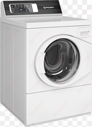 so can people who don't use enough name brand detergent - speed queen white commercial front loading washer -