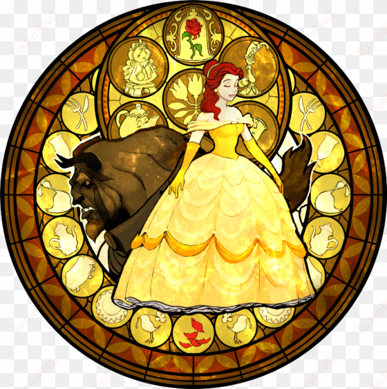 so far, three disney princesses have been confirmed - beauty and the beast kingdom hearts stained glass
