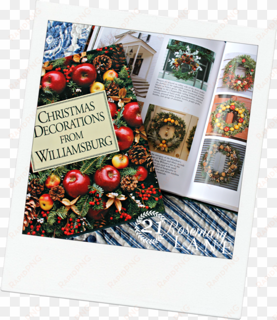 so i decided to try my hand at making one of these - christmas decorations from williamsburg