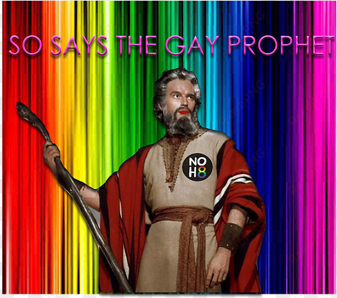 so says the gay prophet - charlton heston