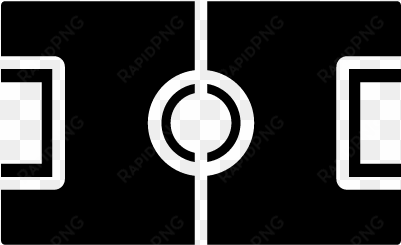 soccer field top view vector - symbol football field