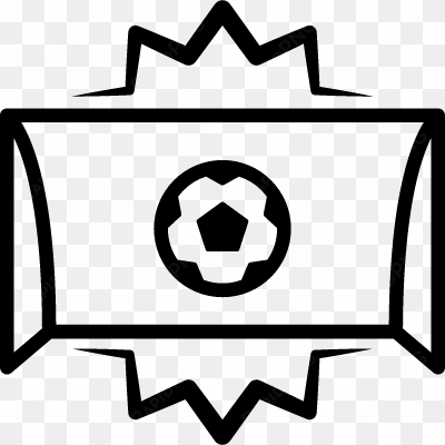 soccer goal ball entrance centered in arch vector - soccer goal icon png