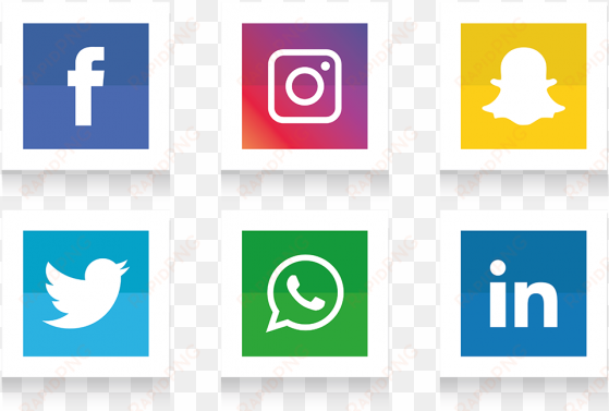 social media icons set - social media logos transparent