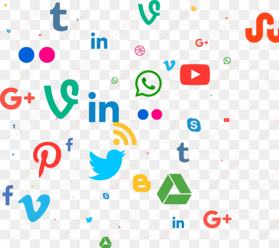 social media marketing - social media pattern png