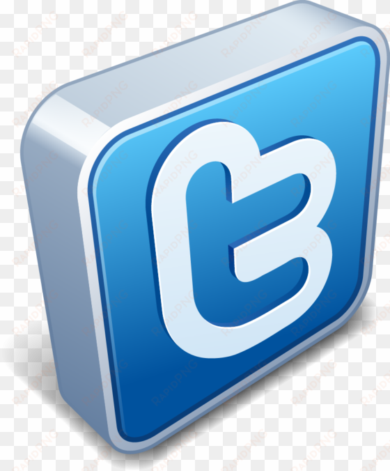 social media - twitter 3d icon png