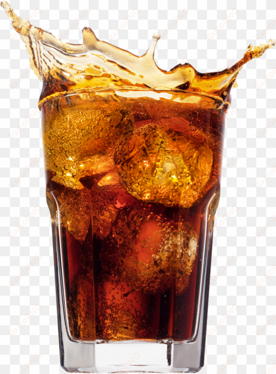soda splash png - glass of coke png