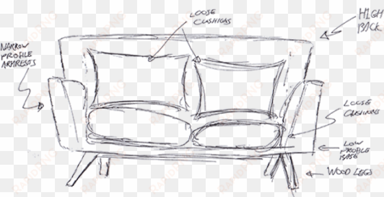 sofa png - sofa sketch png