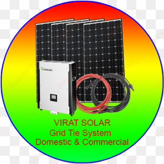 solar roof top grid tie system - solar system