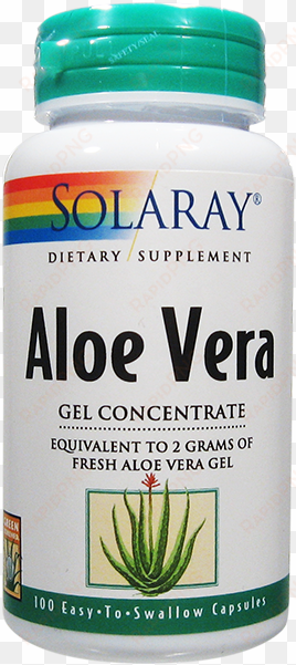 solaray aloe vera 100 capsules - solaray aloe vera gel - 100 caps