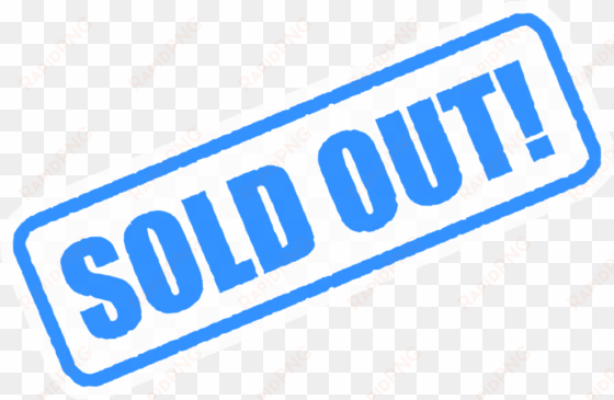 sold out white png - sold out blue transparent