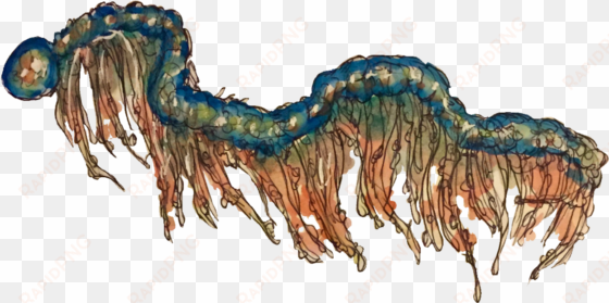 some transparent deep sea images - illustration