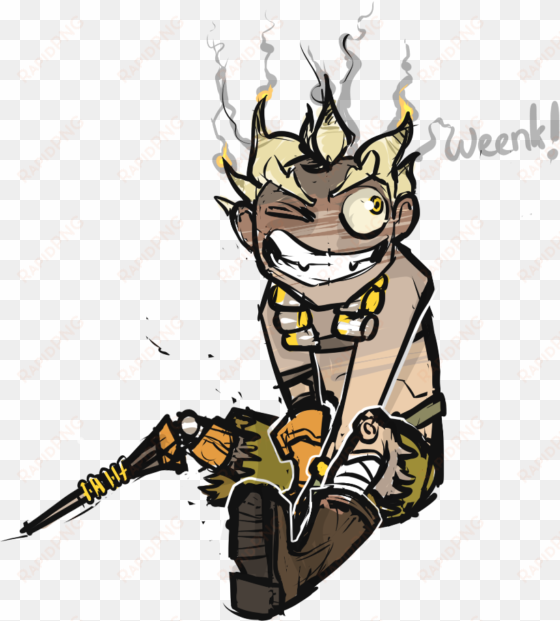 someone told me to draw “a cute junkrat” from overwatch - overwatch cute junkrat drawing