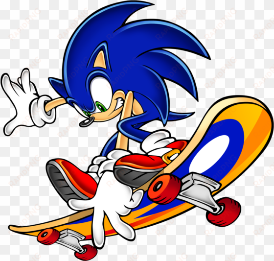 sonic adventure 12 - sonic the hedgehog skateboard