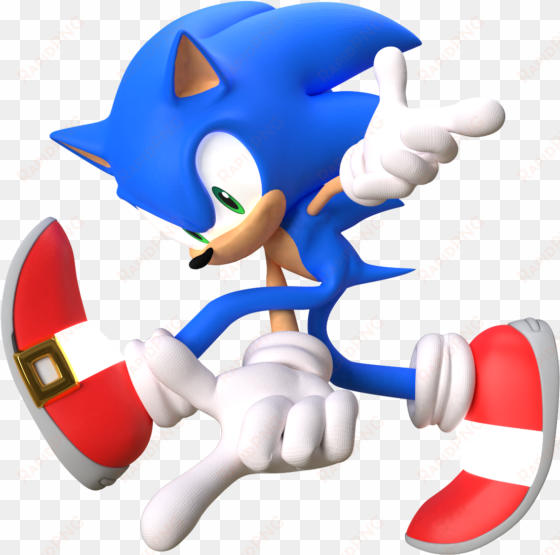 sonic adventure pose - sonic the hedgehog