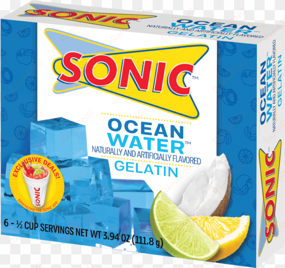 sonic ocean water gelatin - key tag with a full color digital imprint custom imprint
