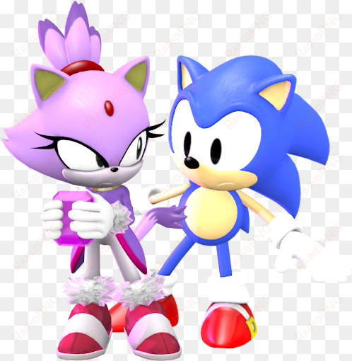 sonic rush sonic forces sonic and the secret rings - classic sonic and blaze