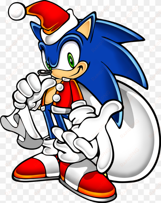 sonic the hedgehog clipart sonic adventure - christmas sonic the hedgehog