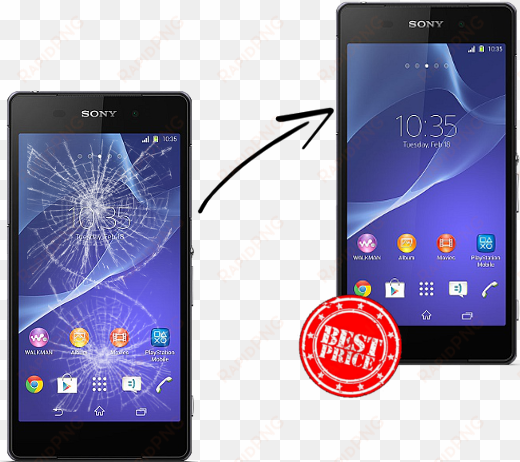 sony xperia z1 cracked