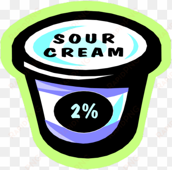 sour - clip art sour cream