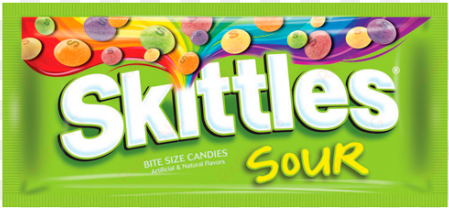 Sour G The American Image Black And White Stock - Skittles Sour 1.8 Oz (51g) transparent png image