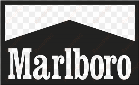 source - - marlboro logo black and white