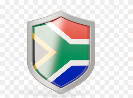 south africa flag shield