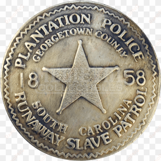 south carolina plantation police badge - circle