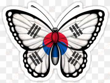 south korea - jamaican flag stickers