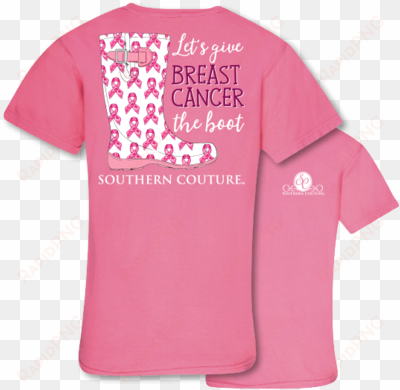 southern couture give breast cancer the boot comfort - southern couture, comfort colors, breast cancer boot,