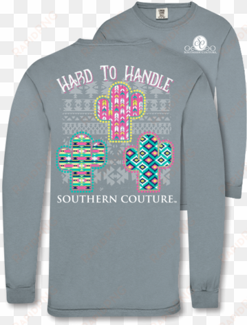 Southern Couture Hard To Handle Comfort Colors Long - Comfort Colors Adult 6014 Heavyweight Rs Long-sleeve transparent png image