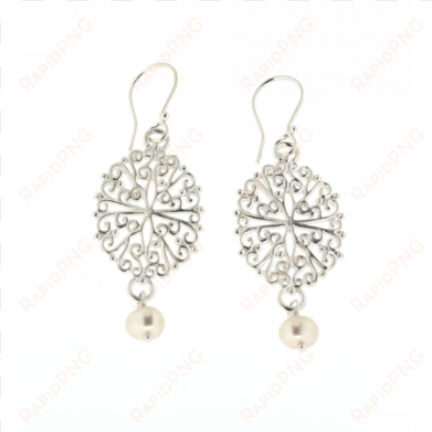 southern gates filigree pearl earrings - earrings