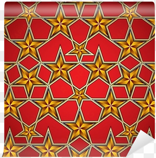 soviet style background with golden stars - triangle