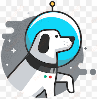 space dog illustration