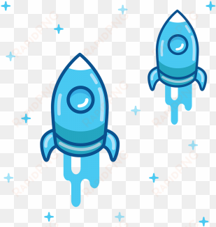 space rocket flying in space with star background, - rocket