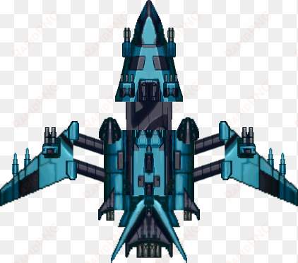 spaceship fighter ipod opengameart - space ship 2d png