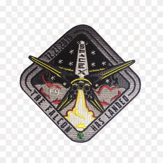 spacex falcon 9 landing patch - emblem