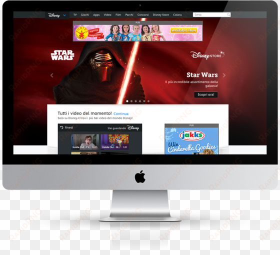 spain imac mockup - disney channel disney junior and disney xd