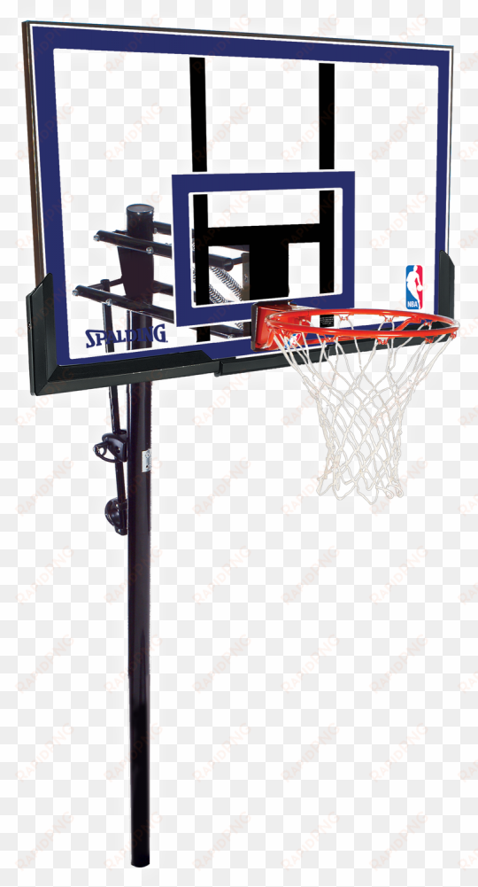 spalding 50 inch acrylic inground basketball system