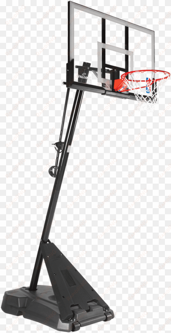 spalding 54" hercules angled pole basketball hoop - spalding hercules 54 acrylic portable basketball system