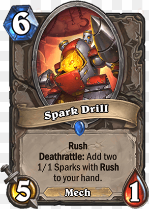 spark drill card - spark drill hearthstone