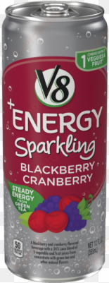 sparkling blackberry cranberry - v8 + energy beverage, blackberry cranberry - 12 fl