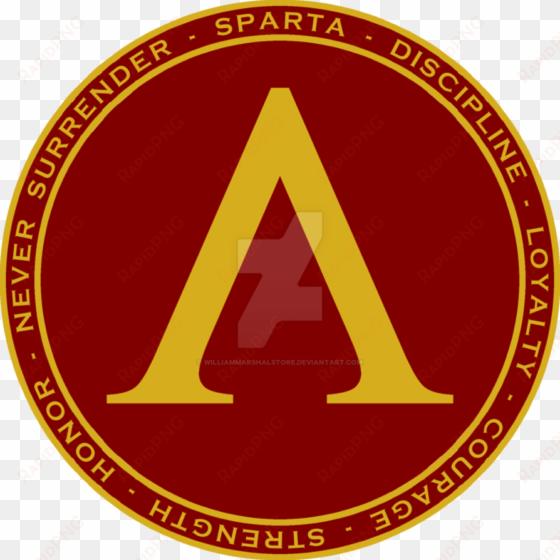 sparta shield maroon and gold seal by williammarshalstore - national business honors society