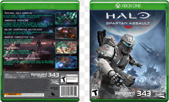 spartan assault box cover - halo spartan assault xbox 360 cover