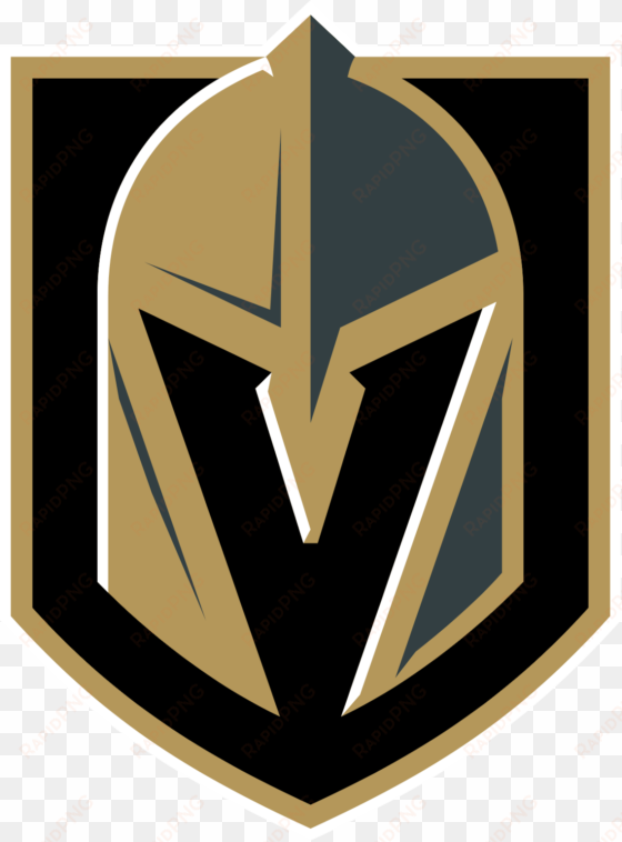 spartan helmet instead of a knight's helmet - las vegas golden knights logo