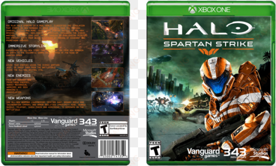 spartan strike box art cover - tom salta / halo: spartan strike