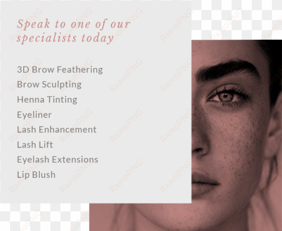 speak to one of our specialists today - beauty & brow co.